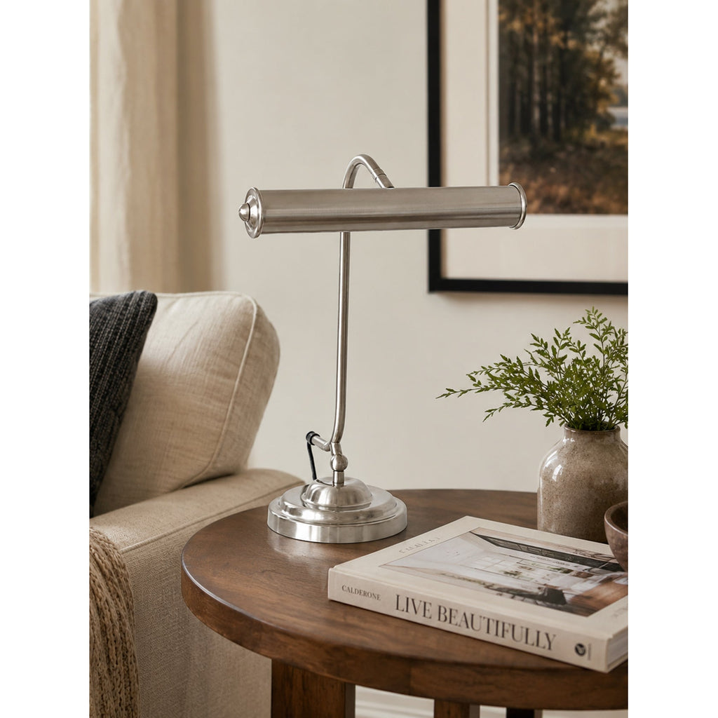 Industrial Iron Task Lamp with Rotating Tube Shade