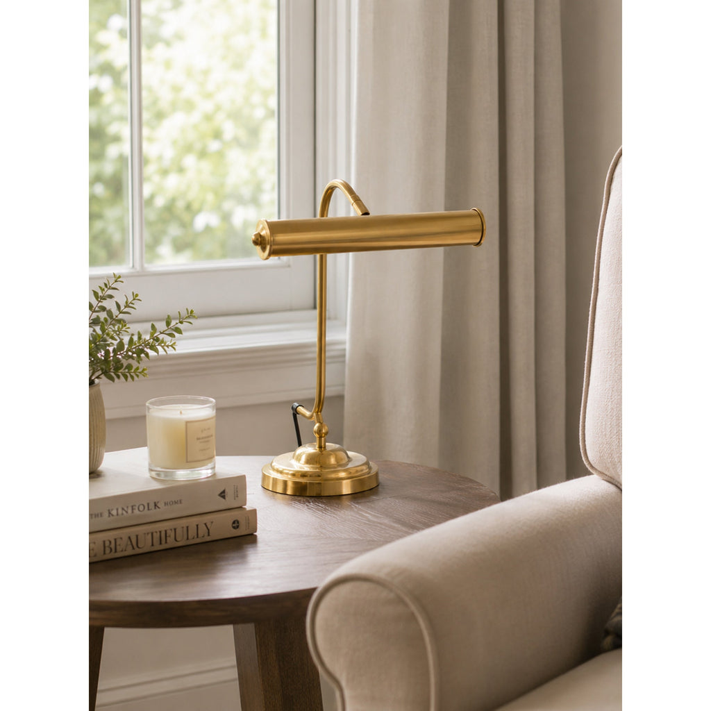 Industrial Iron Task Lamp with Rotating Tube Shade