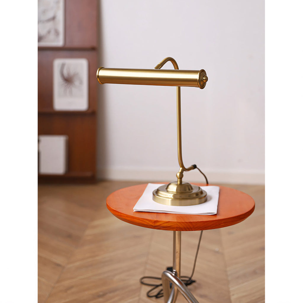 Industrial Iron Task Lamp with Rotating Tube Shade