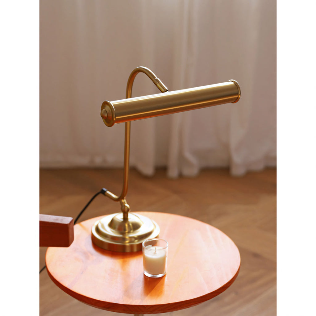 Industrial Iron Task Lamp with Rotating Tube Shade