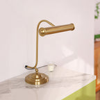 Industrial Iron Task Lamp with Rotating Tube Shade