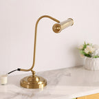 Industrial Iron Task Lamp with Rotating Tube Shade