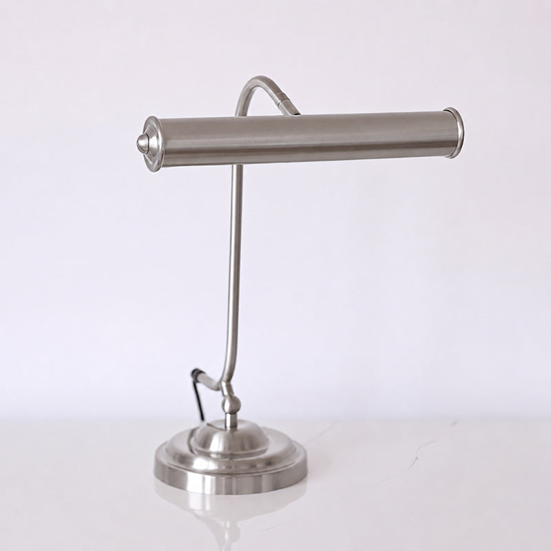 Industrial Iron Task Lamp with Rotating Tube Shade
