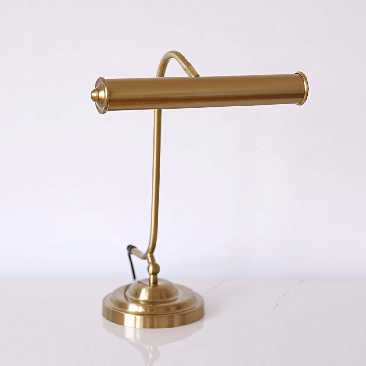 Industrial Iron Task Lamp with Rotating Tube Shade
