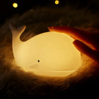 WhaleGlow: Rechargeable Whale Night Light Made of Silicone with Color Change & USB – for Baby Rooms & Sleep Aid