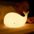 WhaleGlow: Rechargeable Whale Night Light Made of Silicone with Color Change & USB – for Baby Rooms & Sleep Aid
