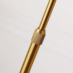 Marble Base Gold Floor Lamp with Charging Table