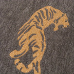 WildLuxe: Chenille Sofa Throw with Tiger Pattern – Stylish Sofa Cover for Living Room & Bedroom