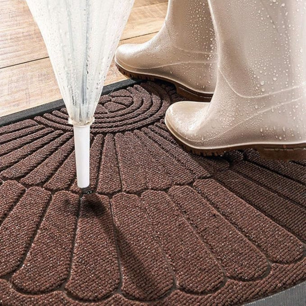 Welcome Arch: Half-Round Doormat in Welcome Design – Non-Slip, Decorative & Durable for Front Door & Hallway
