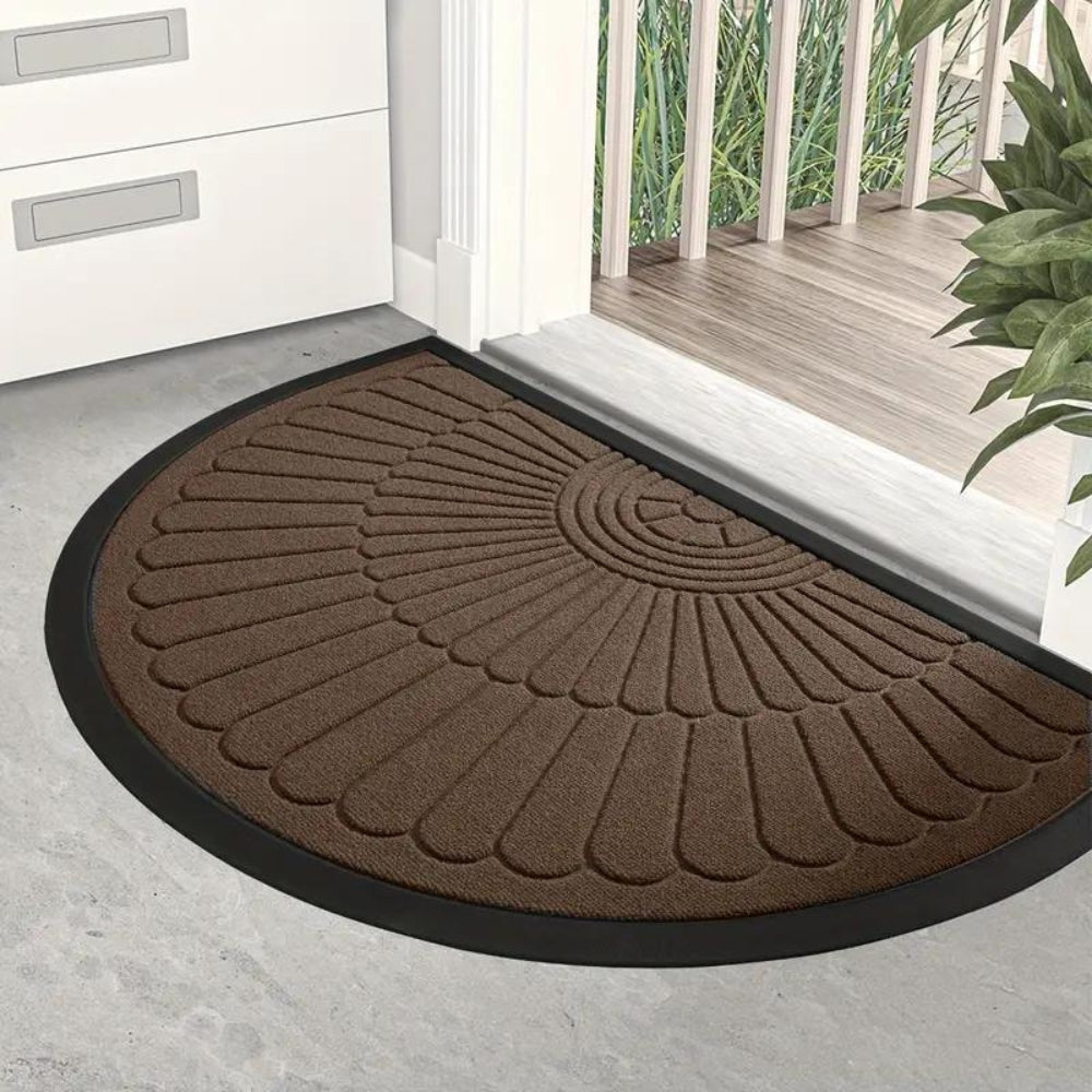 Welcome Arch: Half-Round Doormat in Welcome Design – Non-Slip, Decorative & Durable for Front Door & Hallway