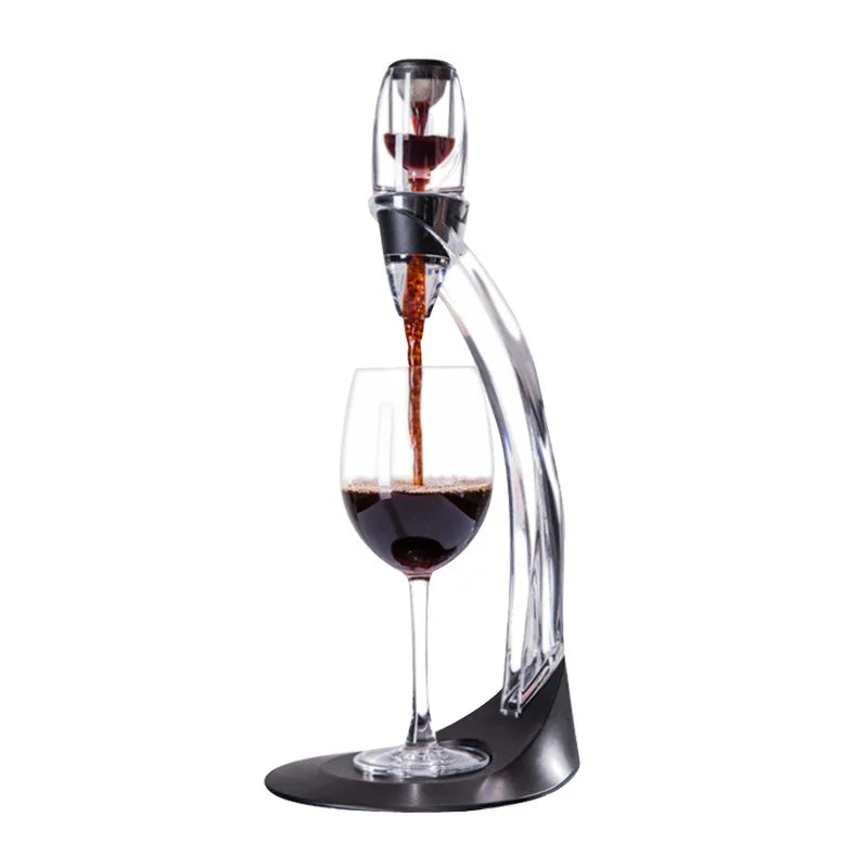 Wine Aerator Set with Aeration Spout Filter and Display Stand