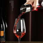 Wine Decanter 1500 ml Crystal 12 Channel Aeration Stainless Steel Filter