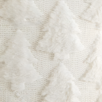 WinterMagic: Fluffy Christmas Pillowcase with Christmas Tree Design – Decorative & Cozy (Set of 2)