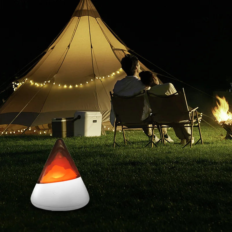 LED Night Light RGB Rechargeable ABS Portable Iceberg Design