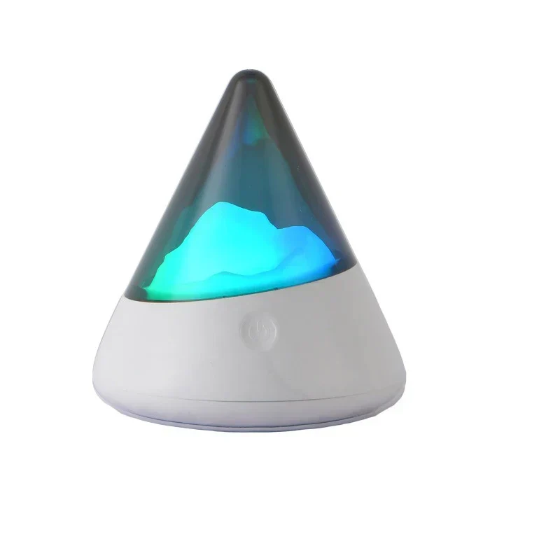 LED Night Light RGB Rechargeable ABS Portable Iceberg Design