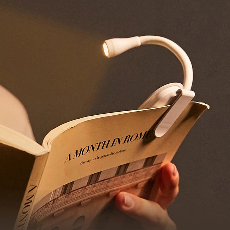 Reading Lamp LED Clip On Flexible Neck Wireless Design