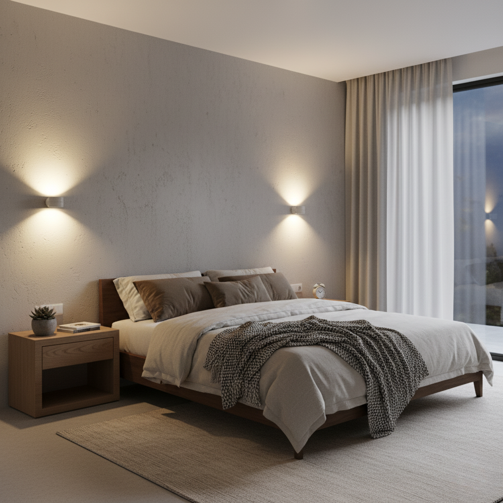 Wireless LED Wall Light Rechargeable Dimmable Warm White