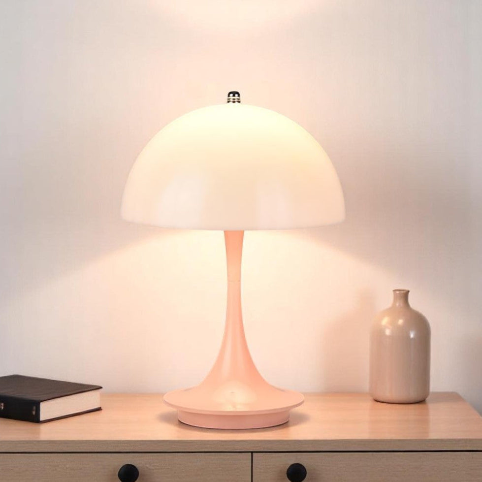 Wireless Mushroom Lamp – Scandinavian Design, Soft LED Light, Portable, Rechargeable