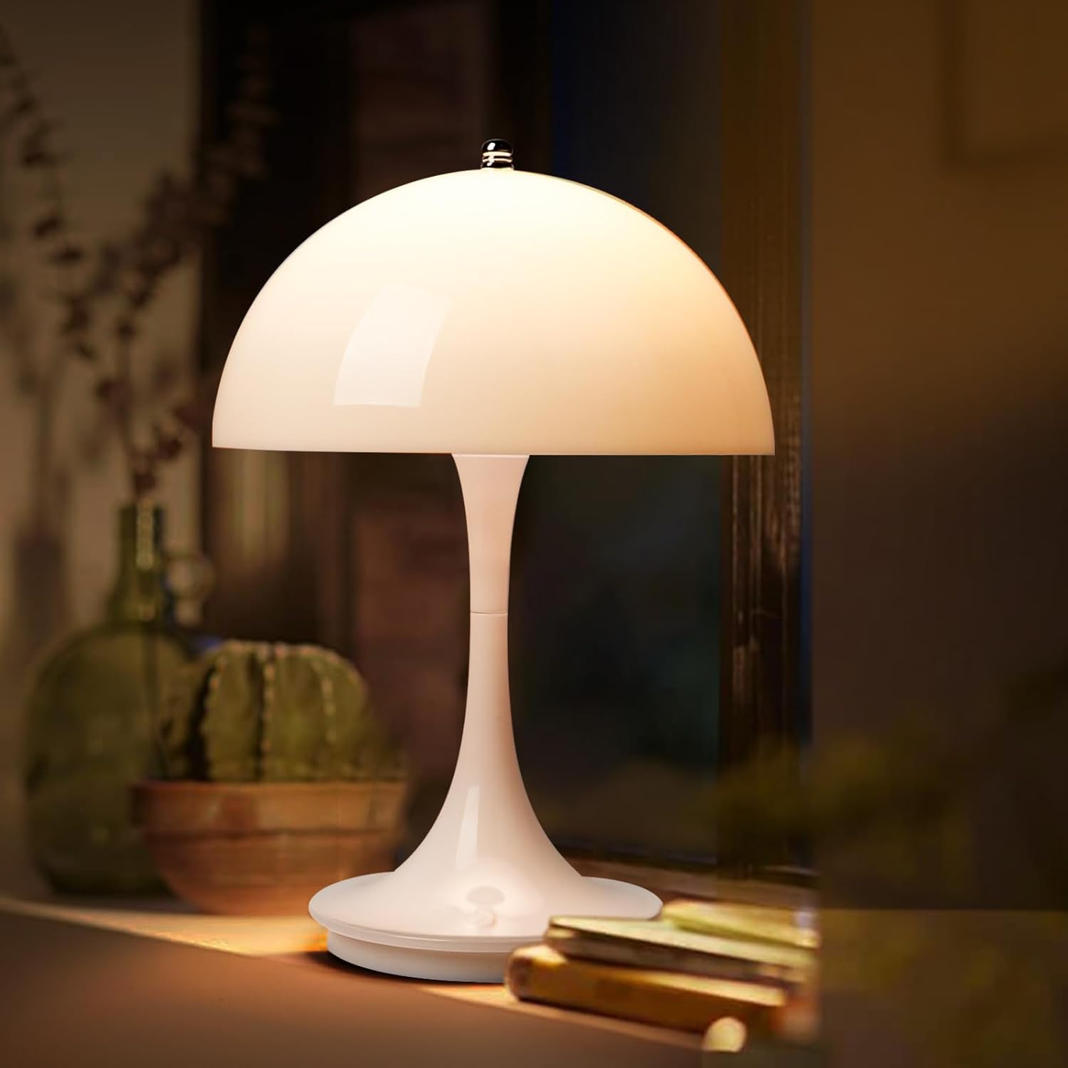 Wireless Mushroom Lamp – Scandinavian Design, Soft LED Light, Portable, Rechargeable