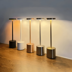Wireless Retro Table Lamp – Rechargeable Cordless Design with Dimmable LED for Cozy Bedside Ambiance