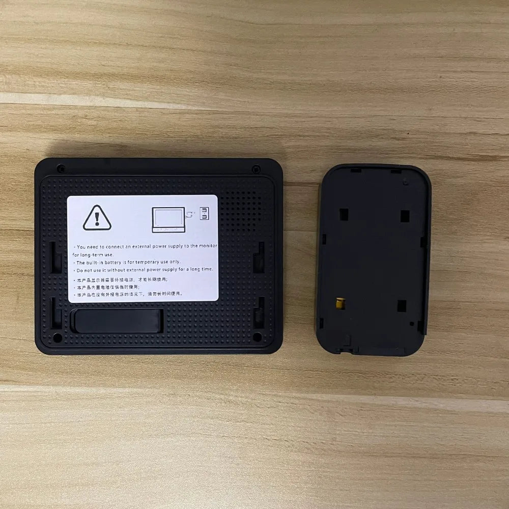 Wireless Video Doorbell 4.3 Inch IPS Screen Rechargeable Battery Infrared Night Vision
