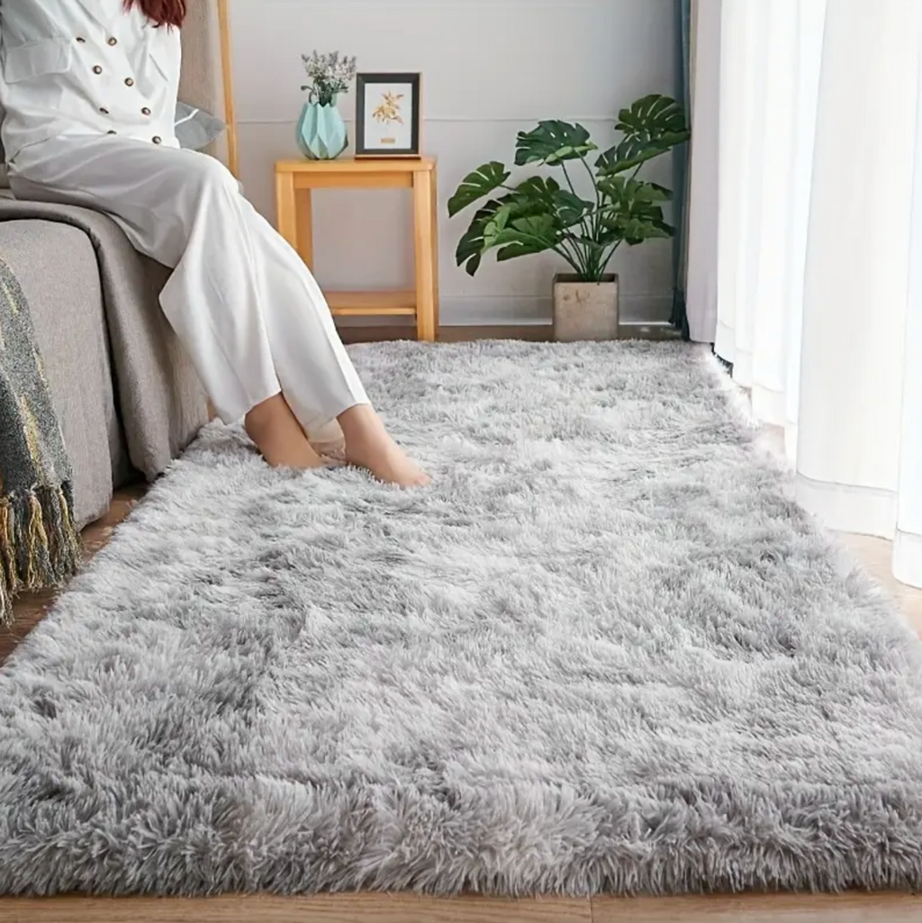 ComfortCloud: Soft Microfiber Rug with Cozy Texture & Modern Look – for Bed & Living Area