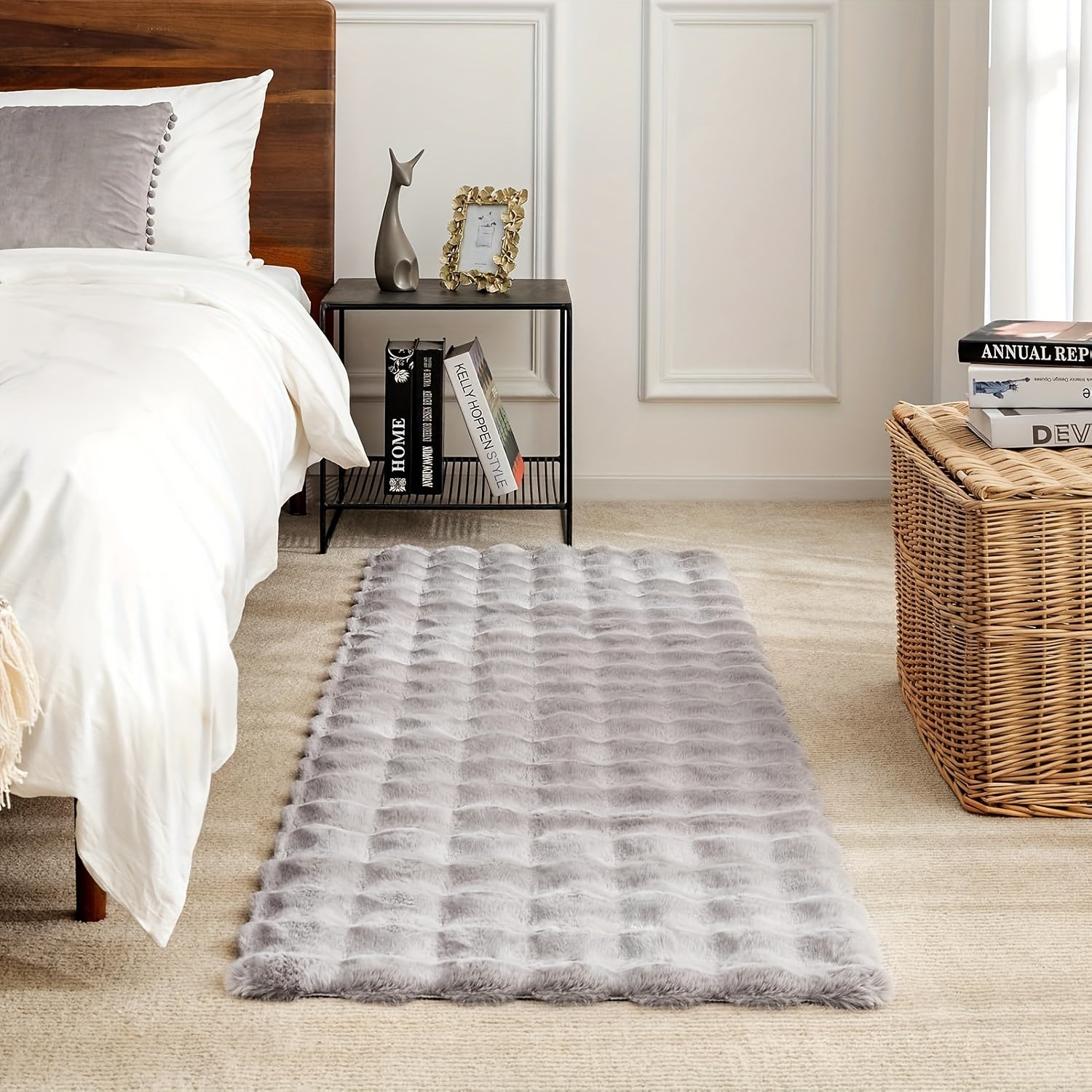 HomeElegance: Modern Large Rectangular Soft Luxurious Carpet – Decorative for Living and Sleeping Areas