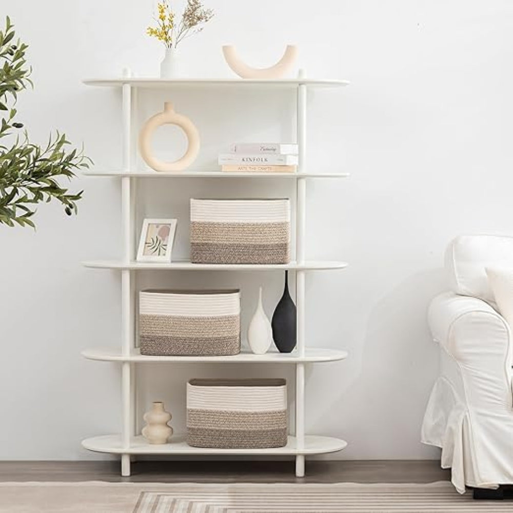 WohnGeflecht: Storage Basket with Handles – Durable, Portable & Practical for Laundry & Towels