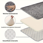 WohnGlanz: Modern Large Rectangular Black Carpet – Durable for Heavily Used Living Areas