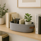 LivingStyle: Storage Basket with Handles – Durable, Handmade & Versatile for Home & Office