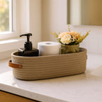 LivingStyle: Storage Basket with Handles – Durable, Handmade & Versatile for Home & Office