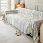 LivingStripes: Sofa Cover Made of High-Quality Chenille with Timeless Pattern & Cozy Feel – for Sofa & Living Area