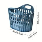 WohnTragen: Foldable Storage Basket – Lightweight, Decorative & Mobile for Home, Travel & Student Dormitory