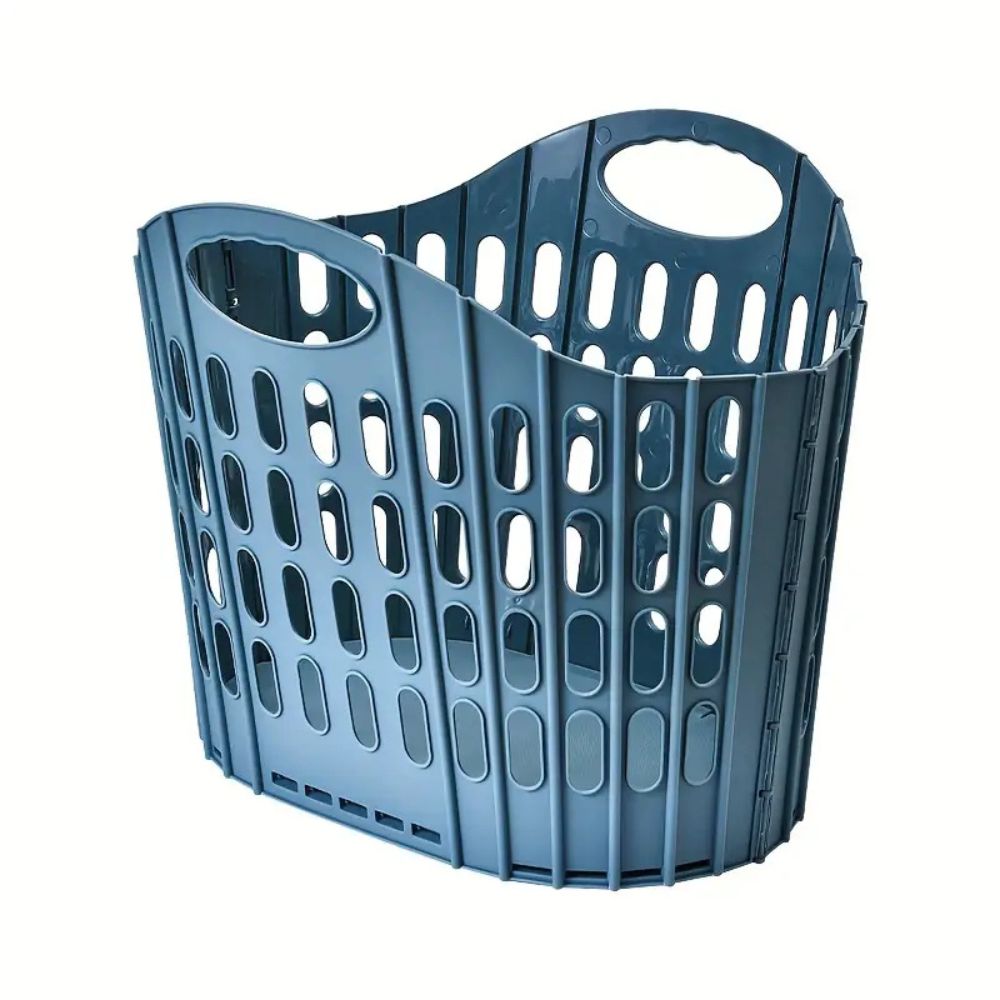 WohnTragen: Foldable Storage Basket – Lightweight, Decorative & Mobile for Home, Travel & Student Dormitory