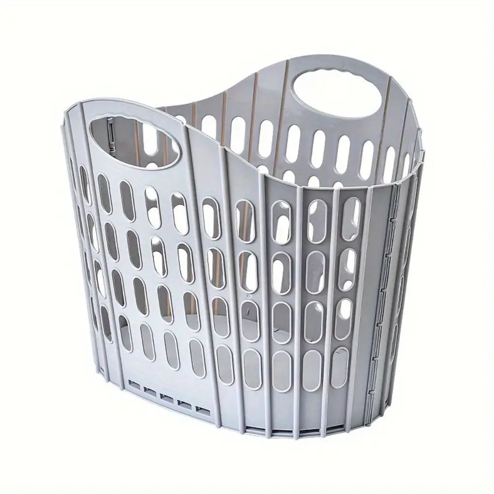WohnTragen: Foldable Storage Basket – Lightweight, Decorative & Mobile for Home, Travel & Student Dormitory