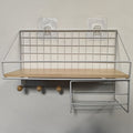 DormitorySteel: Metal Wall Shelf – Space-saving, Decorative & Hanging Without Drilling for Bedrooms & Student Apartments