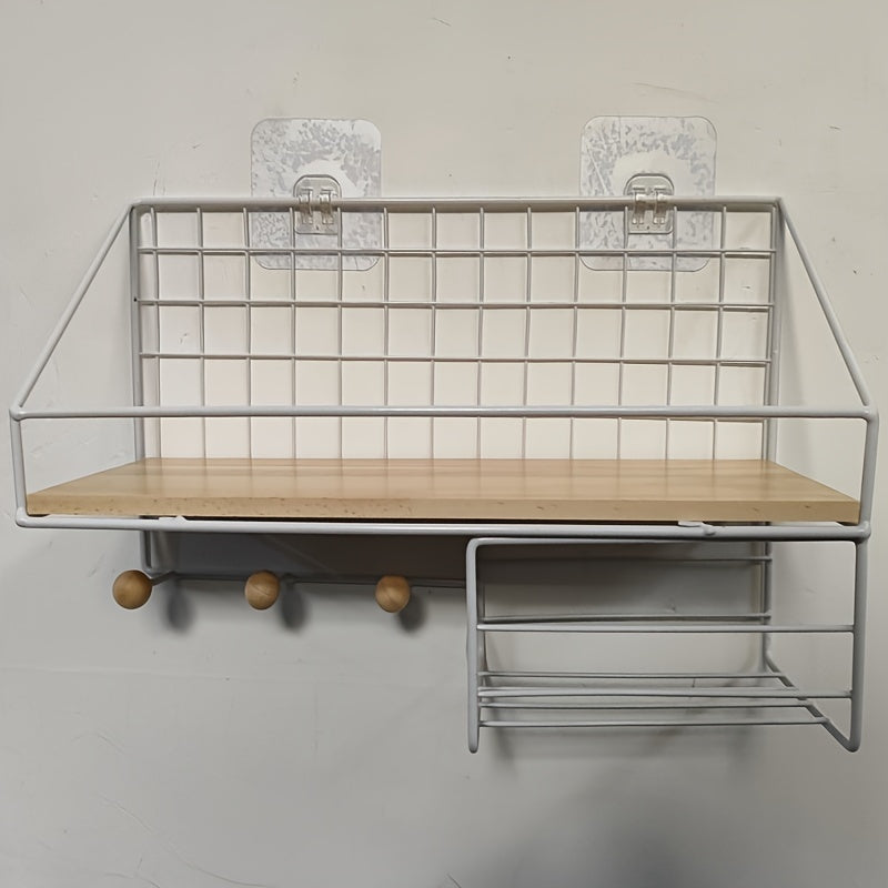 DormitorySteel: Metal Wall Shelf – Space-saving, Decorative & Hanging Without Drilling for Bedrooms & Student Apartments