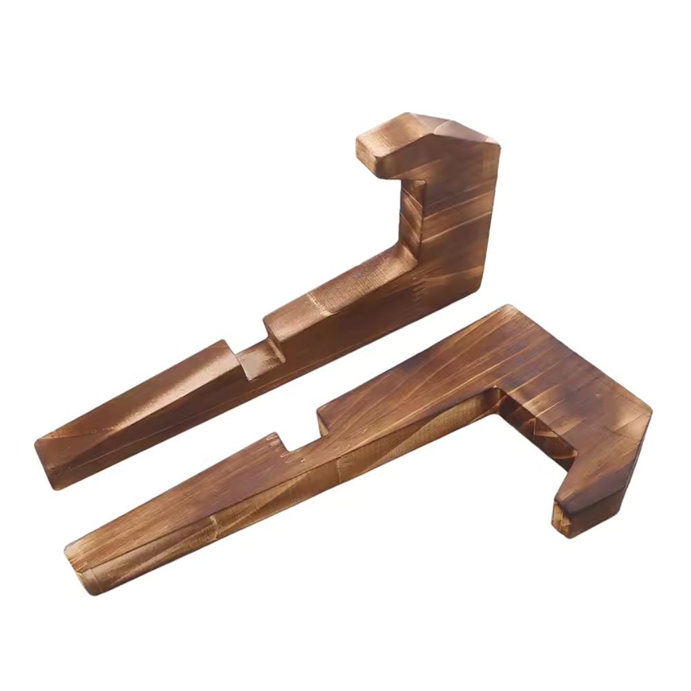 Wooden Book Stand Pine Wood X Frame Desktop Holder
