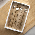 Wall Mounted Key Holder Decorative Home Entryway Organizer Natural Finish