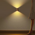 Wooden Motion Sensor Lamp - Rechargeable LED Light for Home, Elegant Design for Bedrooms, Hallways, and Cabinets