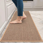 Kitchen Floor Mat, Non-Slip Backing, Washable Woven Design, Multiple Sizes