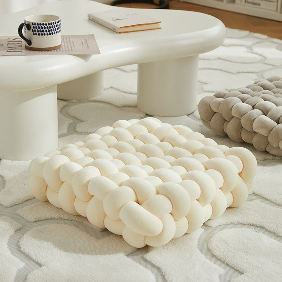 Knot Cushion Velvety Fabric PP Cotton Filling Decorative