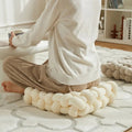 Knot Pillow Velvety Fabric PP Cotton Filling Decorative Cushion