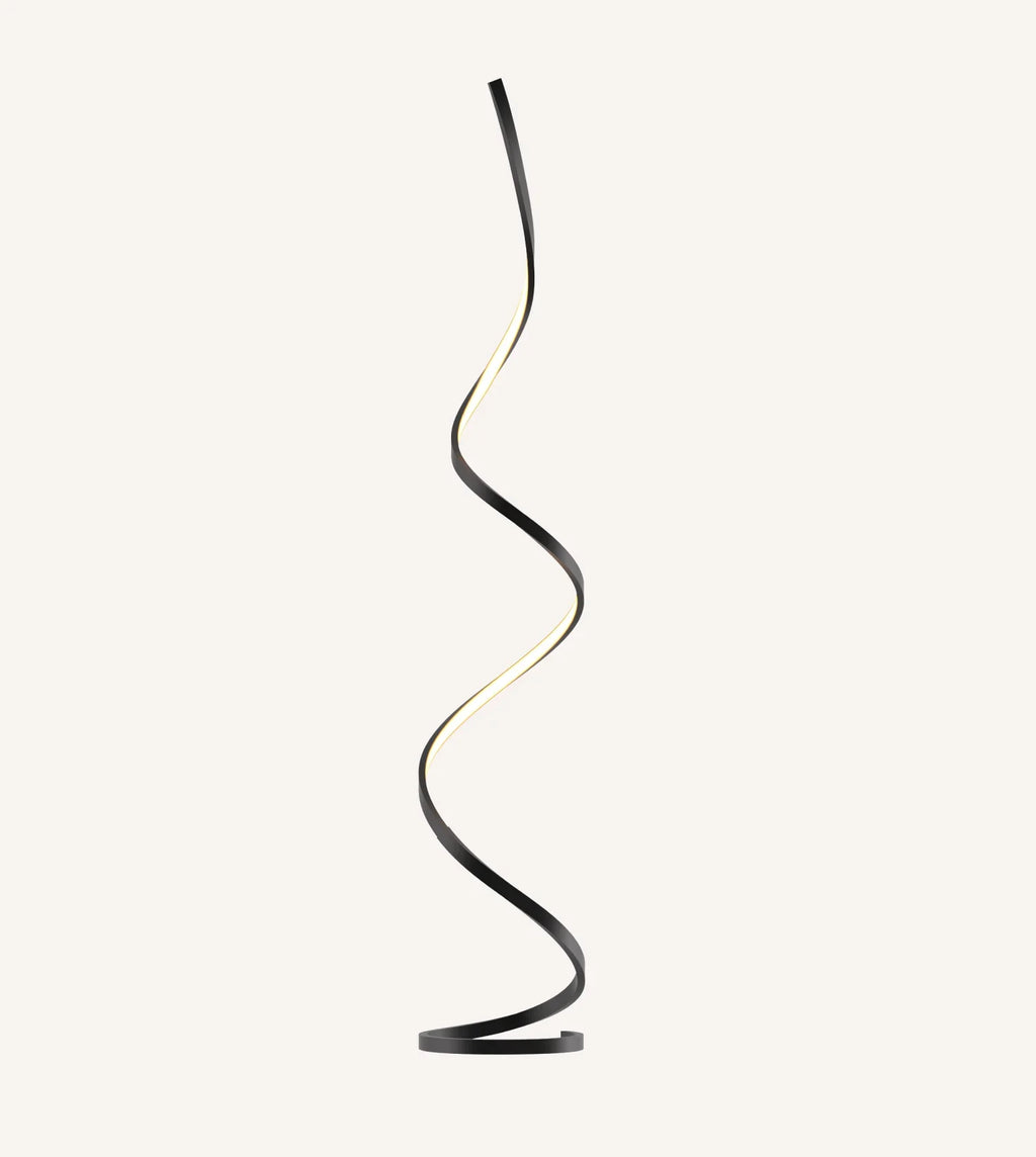 Wynd LED Floor Lamp | Twisted Minimalist Design, Dimming Function