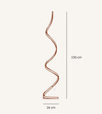 Wynd LED Floor Lamp | Twisted Minimalist Design, Dimming Function