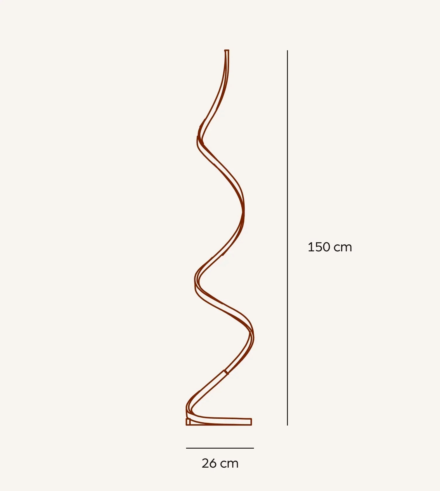 Wynd LED Floor Lamp | Twisted Minimalist Design, Dimming Function