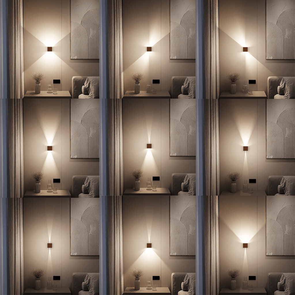Xeno LED Wall Light | Adjustable Flaps, Warm White Light