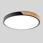 Noro LED Plafondlamp | Modern Scandinavisch Design, Houten Accent