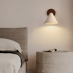 Modern Travertine Cone Wall Sconce LED 1-Light