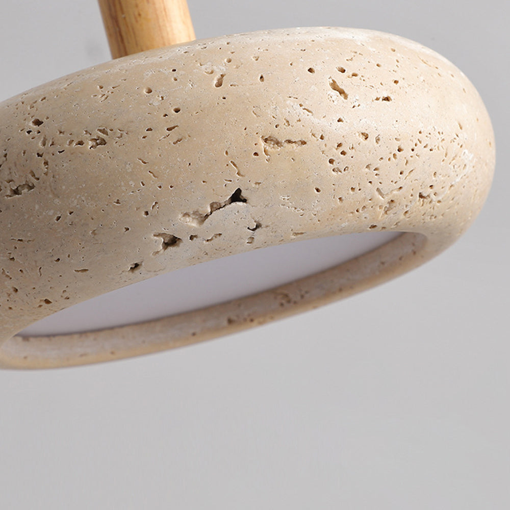 Yellow Travertine Pendant Light - Elegant Kitchen Pendant Lighting Design